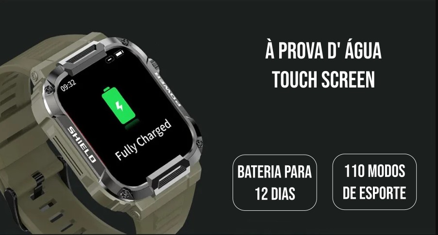 relogio smartwatch bateria de 12 horas