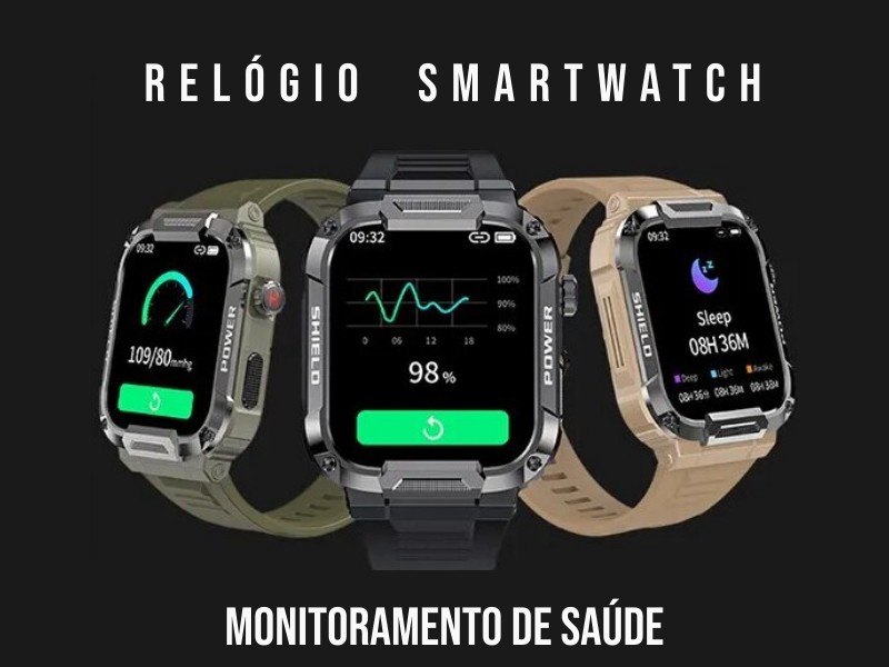 relogio smartwatch monitoramento de saude